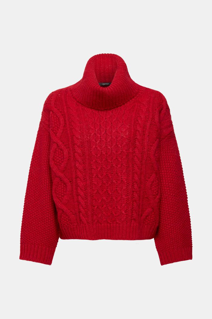 Sweaters, DARK RED, overview