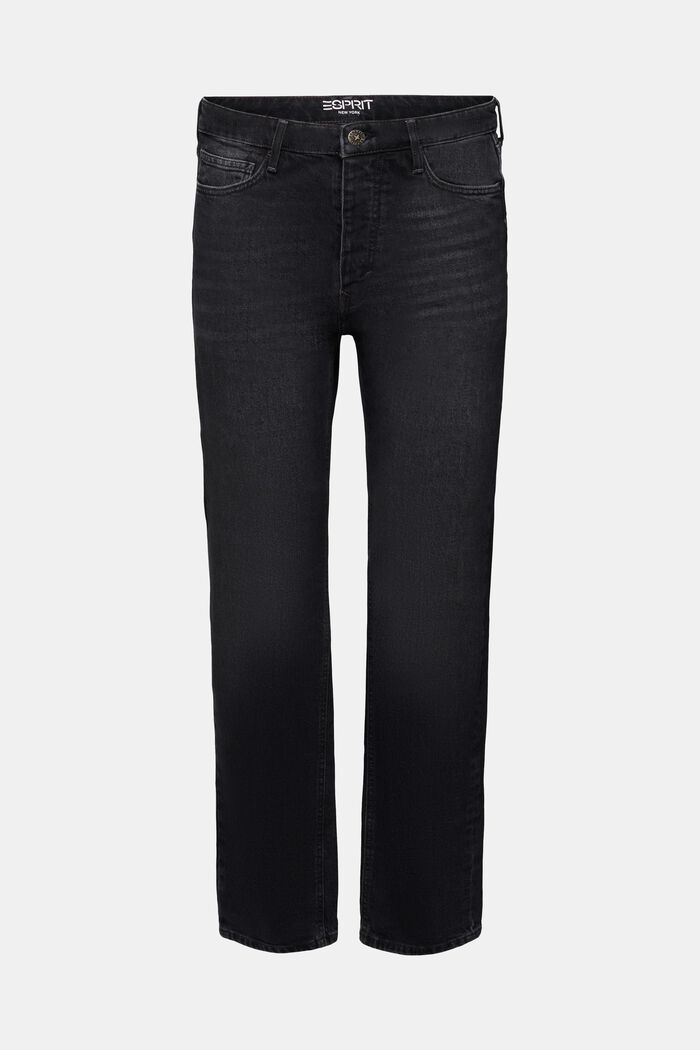 Jeans met retrolook en relaxed fit, BLACK DARK WASHED, detail image number 7