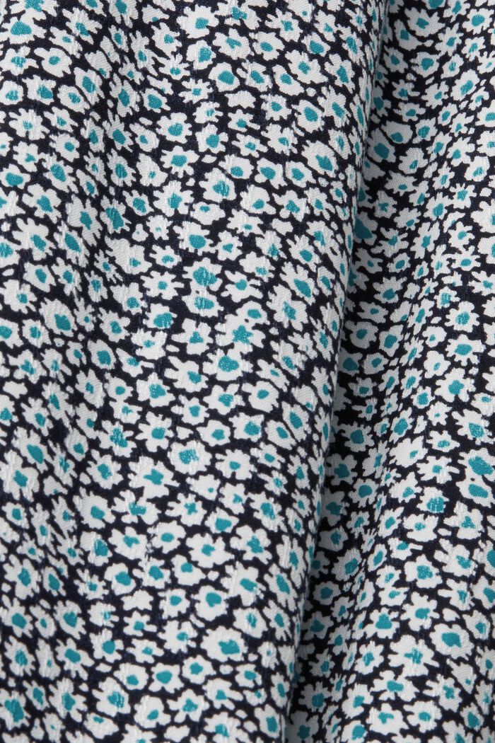 Gebloemde blouse met 3/4-mouwen, NAVY, detail image number 5