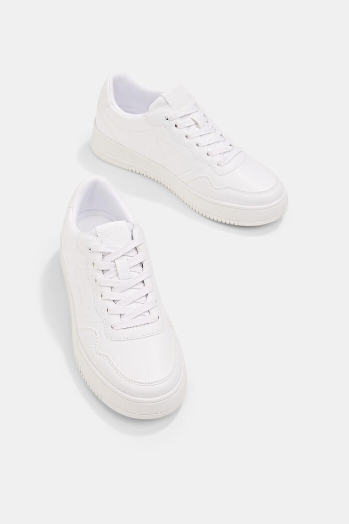 Sneakers met plateauzool, WHITE, detail image number 6