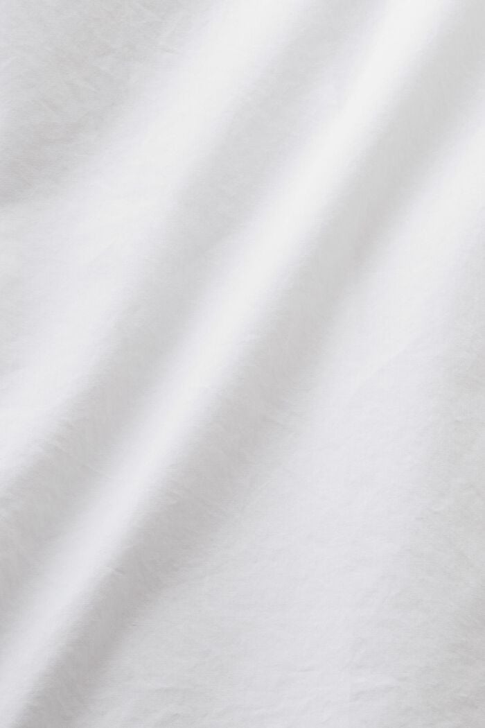 Shirt van katoen-popeline met korte mouwen, WHITE, detail image number 4