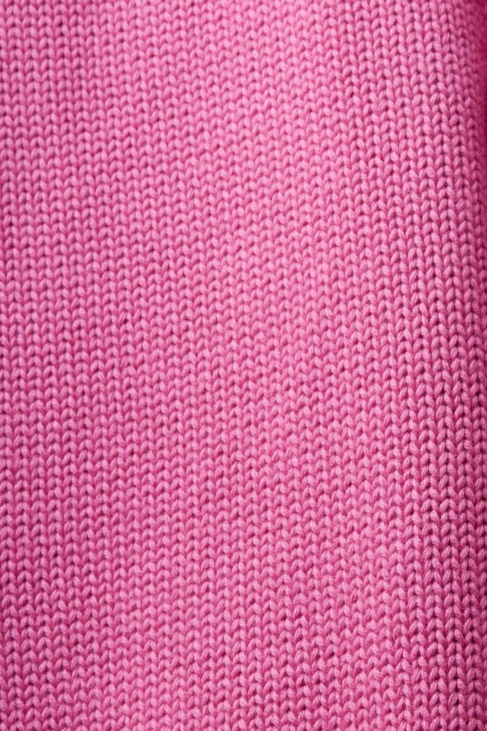 Katoenen trui met turtleneck, PINK FUCHSIA, detail image number 5