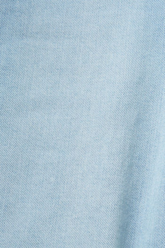 Mid-rise kick flare jeans van katoen, BLUE LIGHT WASHED, detail image number 5