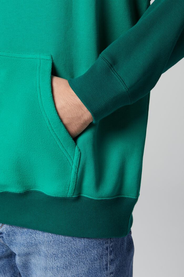 Uniseks sweatshirt met patchworklook, GREEN, detail image number 4