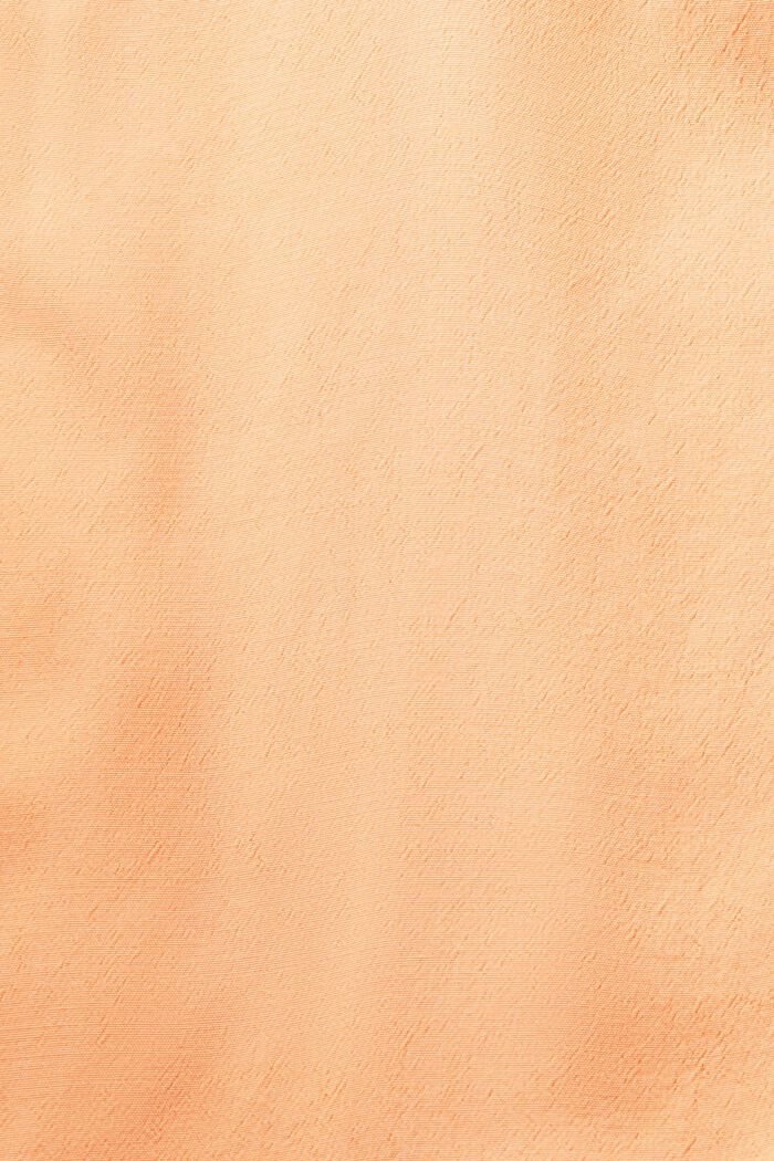 Crêpe blouse met gerimpelde mouwen, PASTEL ORANGE, detail image number 5