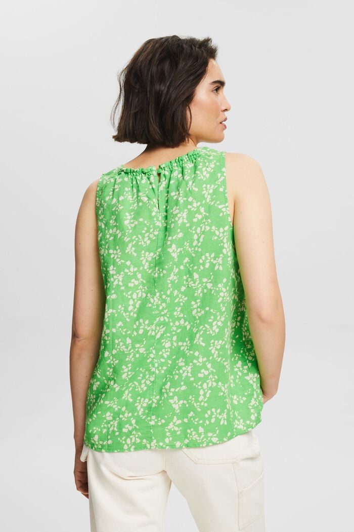 Mouwloze blouse met print, CITRUS GREEN, detail image number 2