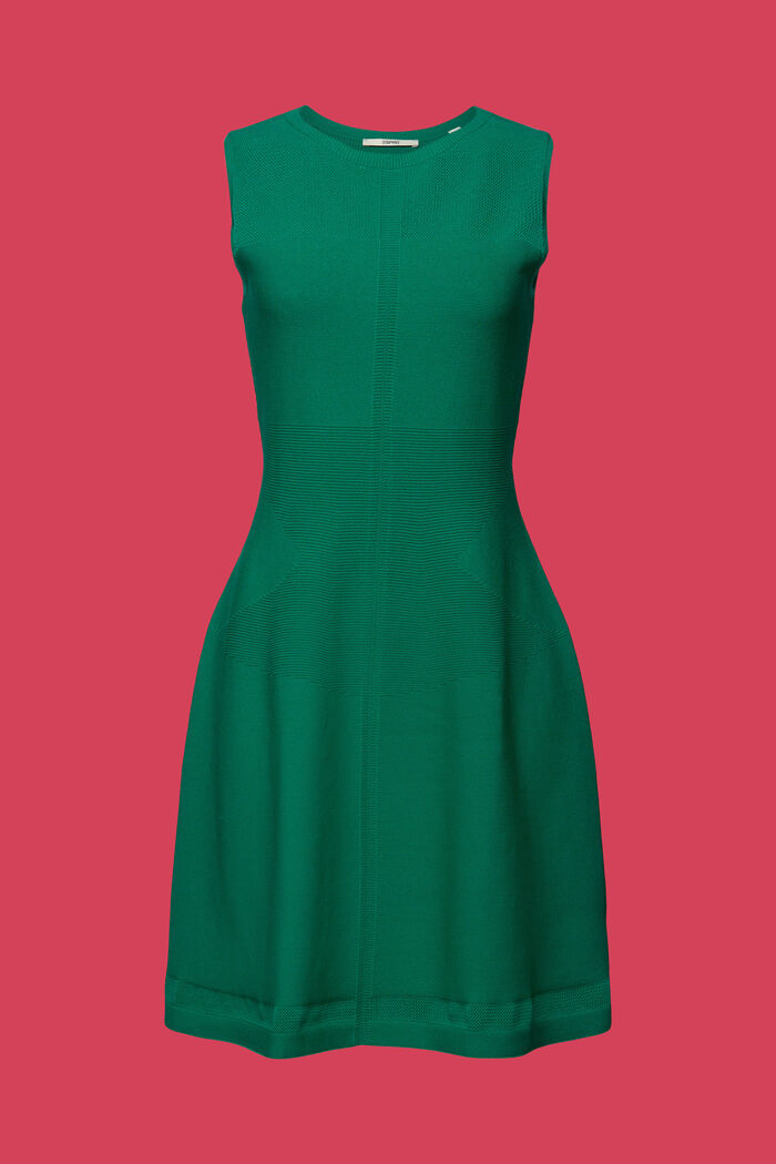 Gebreide mini-jurk, GREEN, detail image number 6