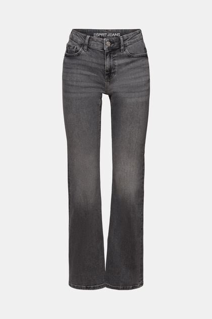 Bootcut-jeans met middelhoge taille