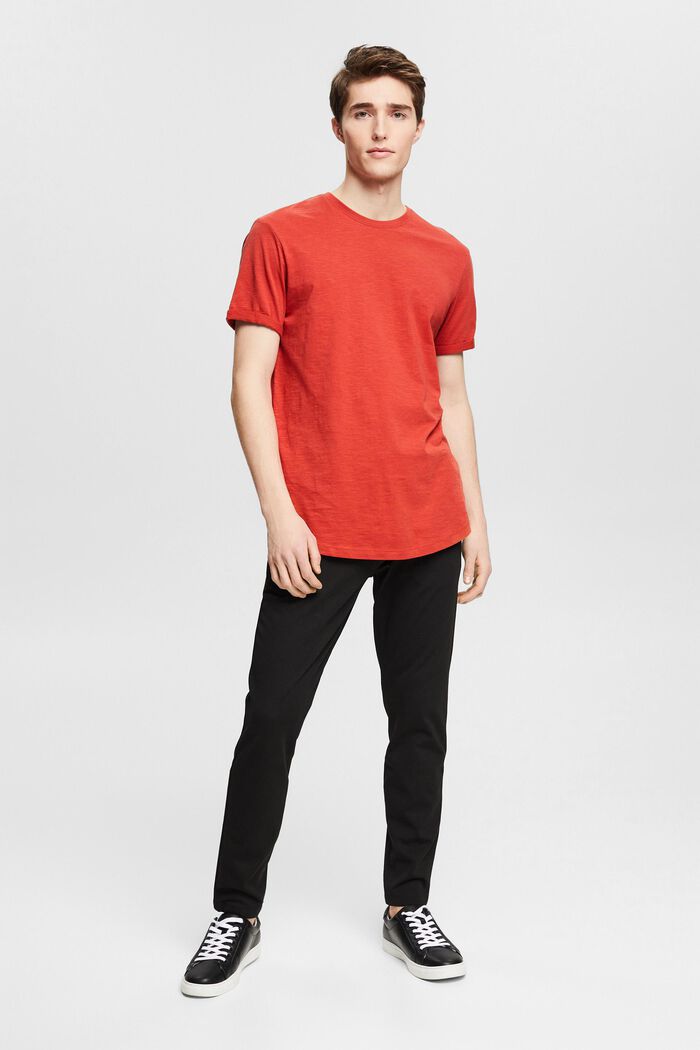 T-shirt van 100% katoen, RED ORANGE, detail image number 7