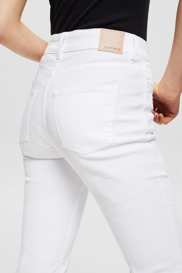 Bootcut jeans met persplooi, WHITE, detail image number 5