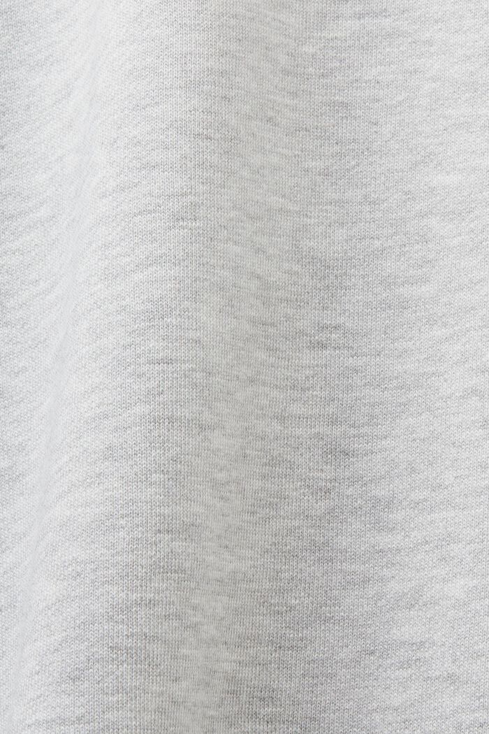 Oversized sweatshirt met print en kralen, LIGHT GREY, detail image number 5
