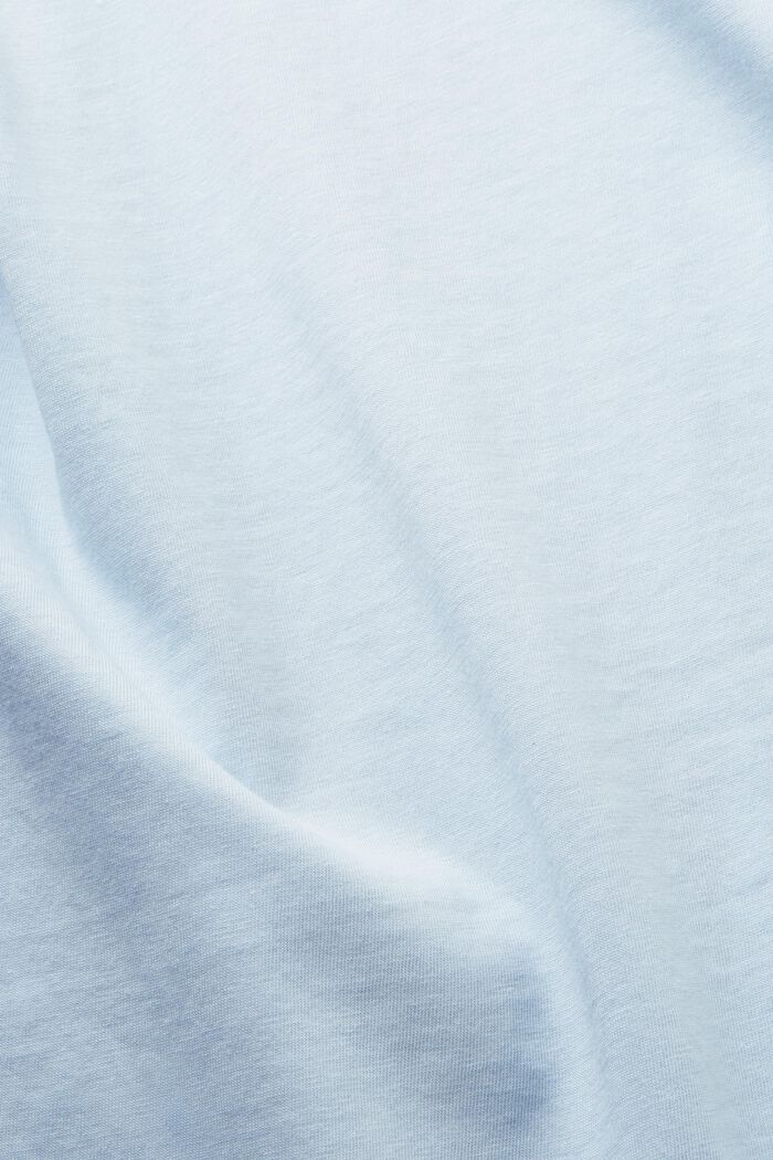 Jersey T-shirt met print op de achterkant, 100% katoen, PASTEL BLUE, detail image number 5