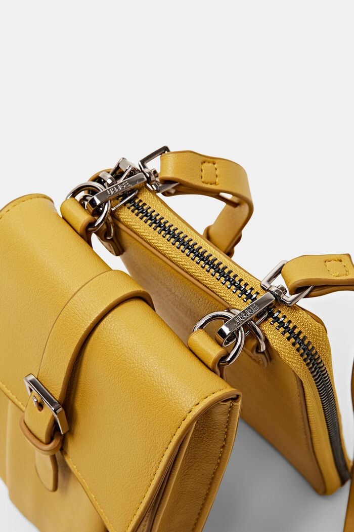 Crossbody bag met portemonnee en smartphonehoes, DUSTY YELLOW, detail image number 1