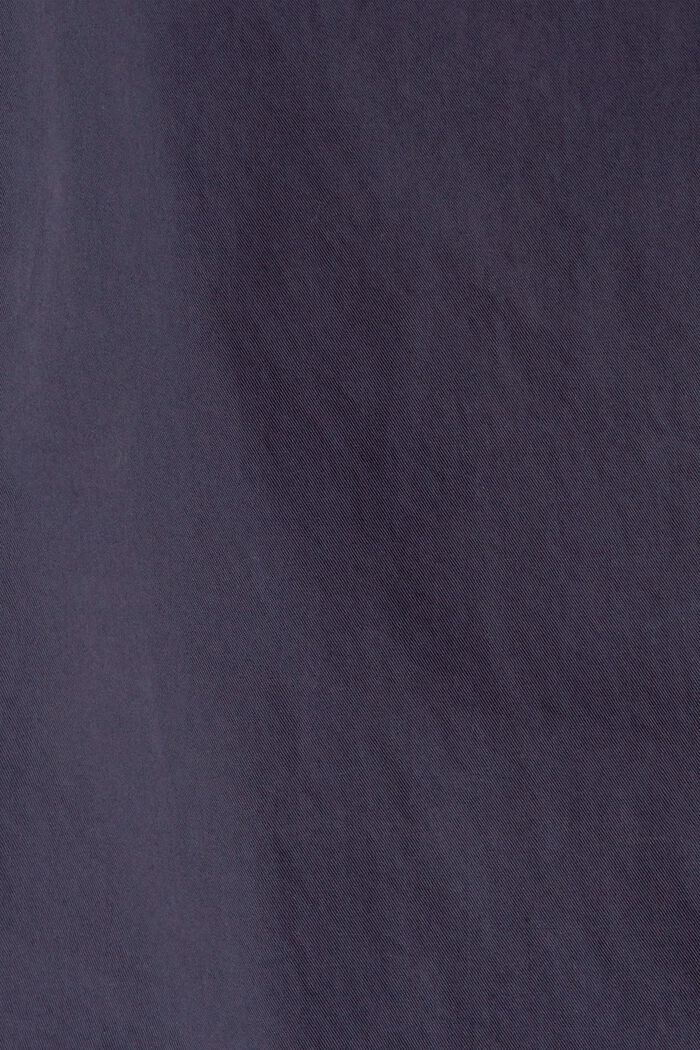 Cropped broek met elastische band, 100% katoen, NAVY, detail image number 4