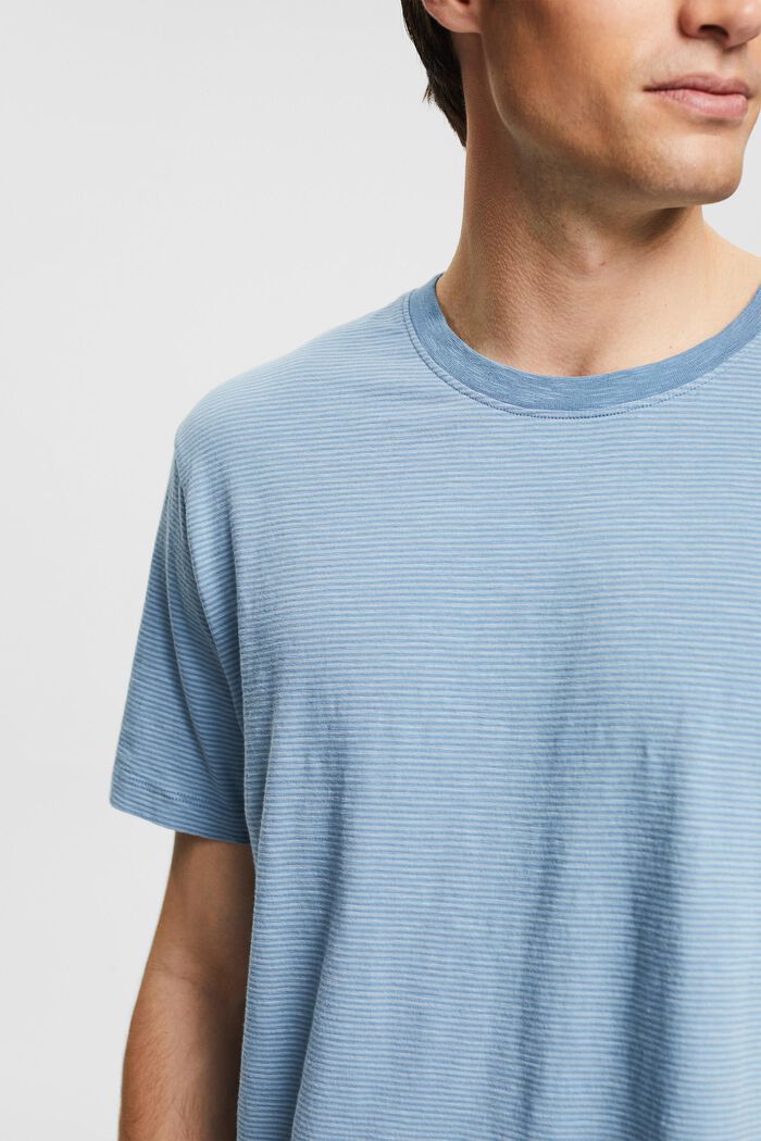 Jersey T-shirt met streepmotief, BLUE, detail image number 1