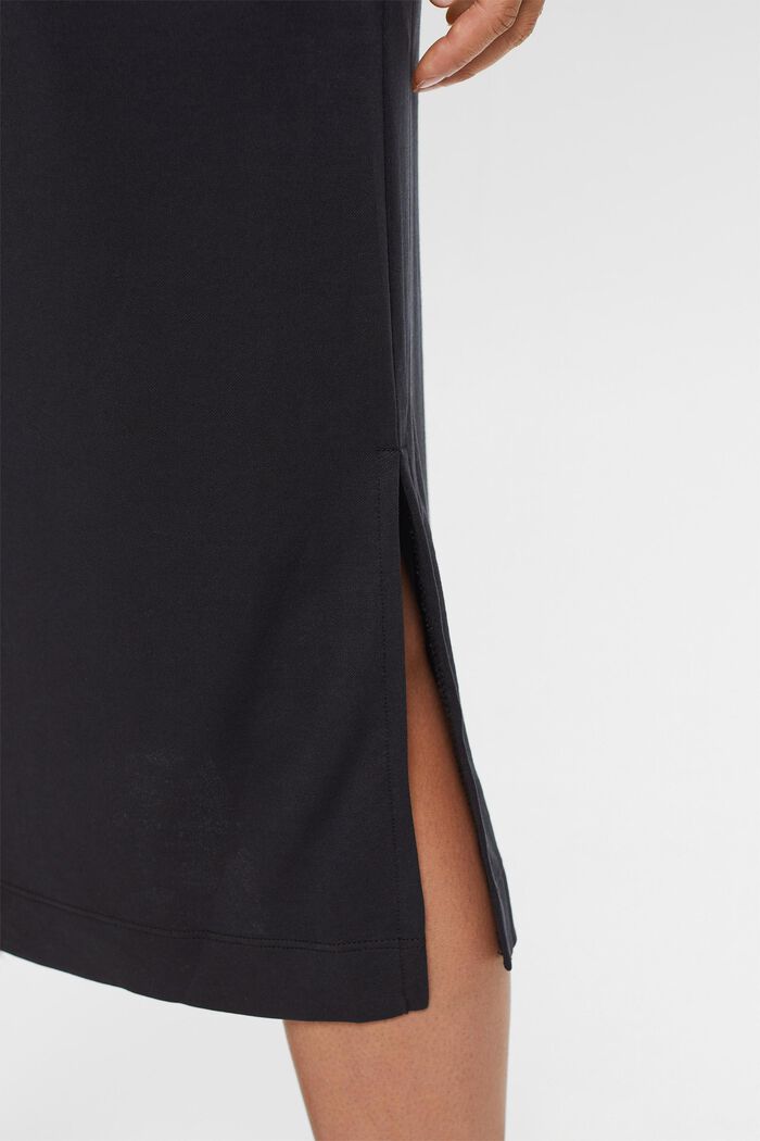 Mouwloze midi-shirtjurk, BLACK, detail image number 4
