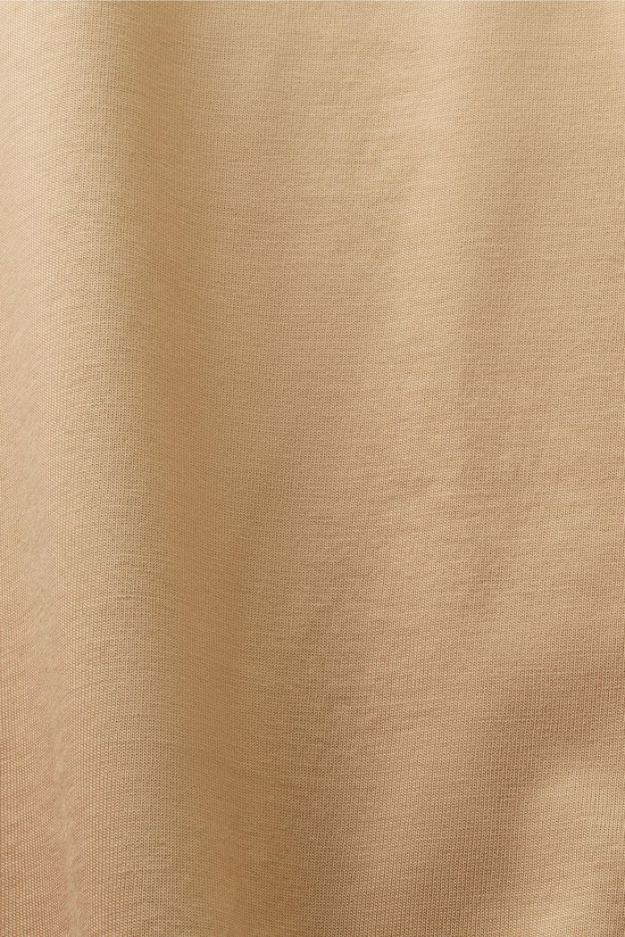 Uniseks T-shirt van pimakatoen met print, BEIGE, detail image number 5