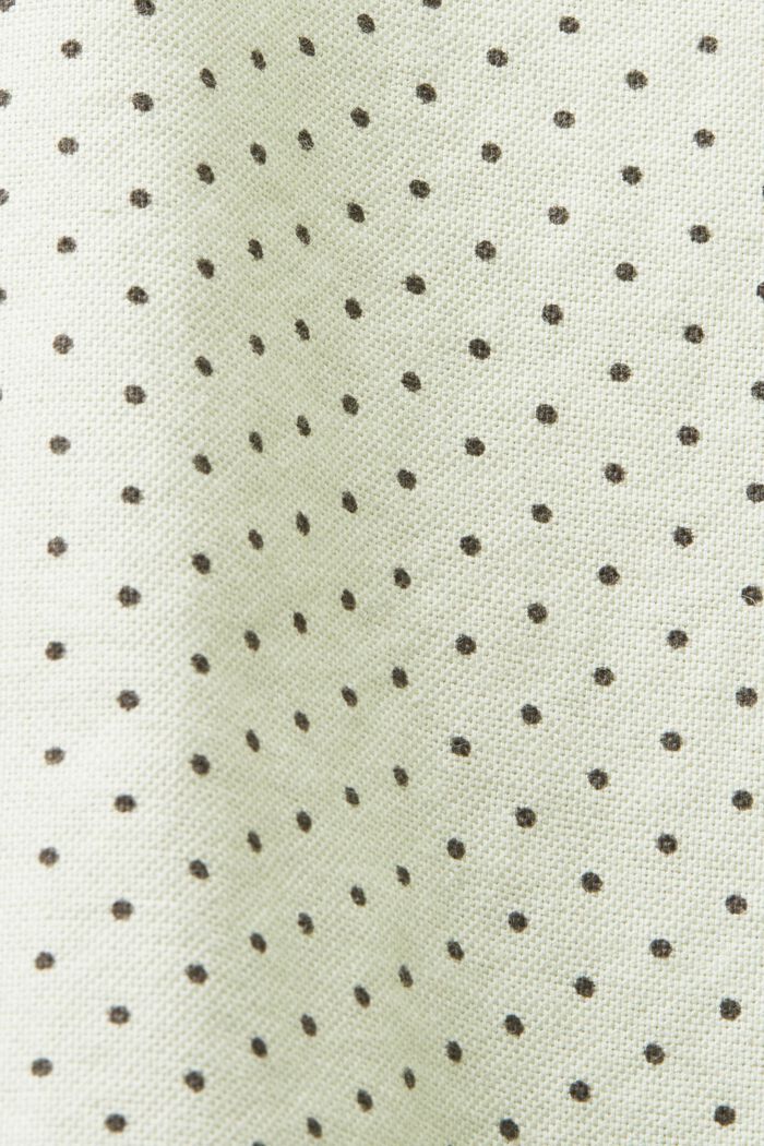 Buttondown-overhemd met print, LIGHT GREEN, detail image number 5