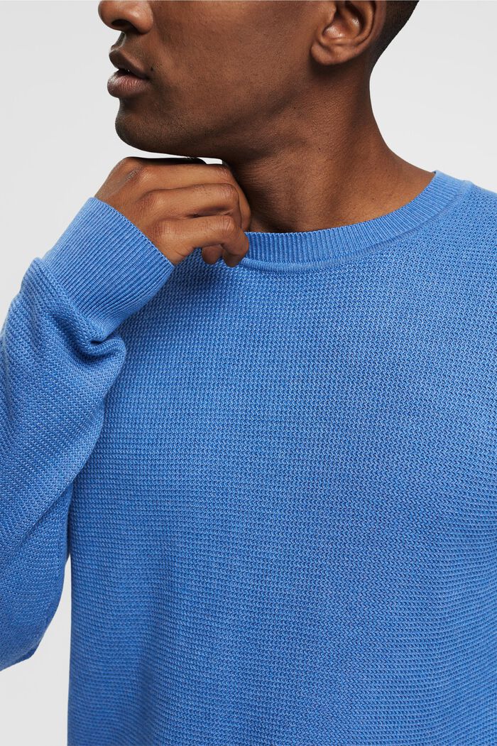 Gestreepte sweater, BLUE, detail image number 0