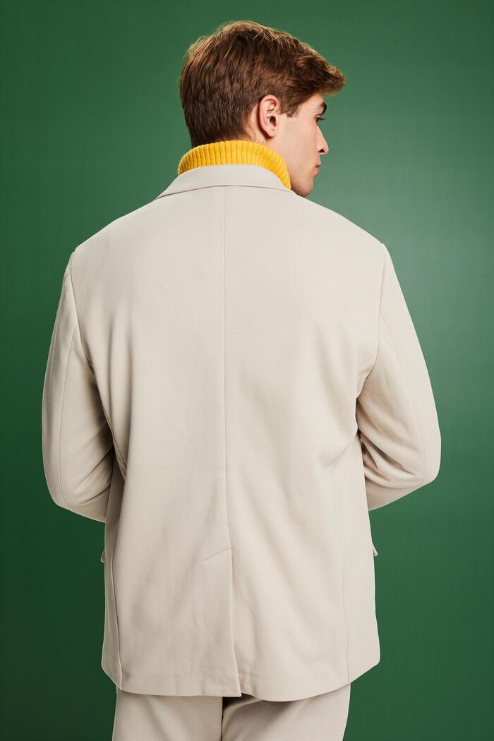 Jersey blazer van piqué, LIGHT GREY, detail image number 2