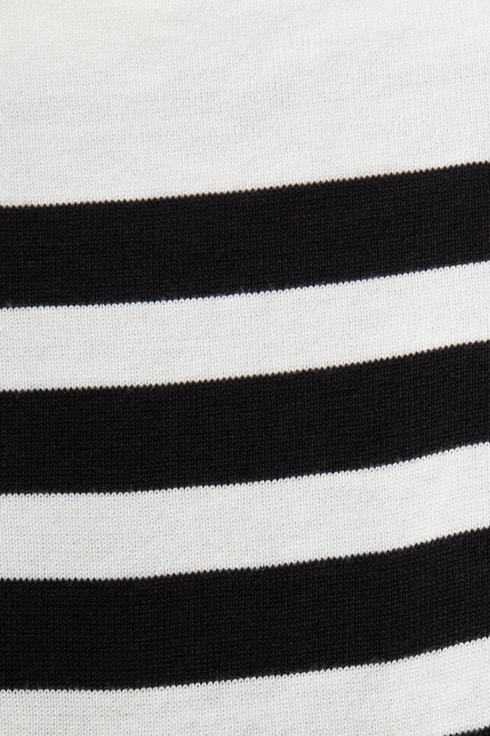 Gestreept sweatshirt met ronde hals, OFF WHITE, detail image number 5