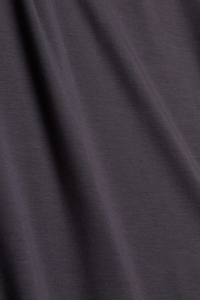 TENCEL™: jersey jurk met col, ANTHRACITE, detail image number 4