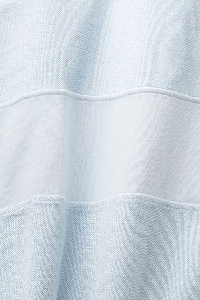 Gestructureerd sweatshirt van organic cotton, LIGHT BLUE, detail image number 5