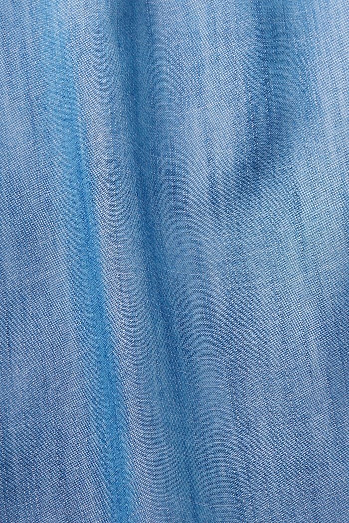 blouse met denimlook, BLUE MEDIUM WASHED, detail image number 5