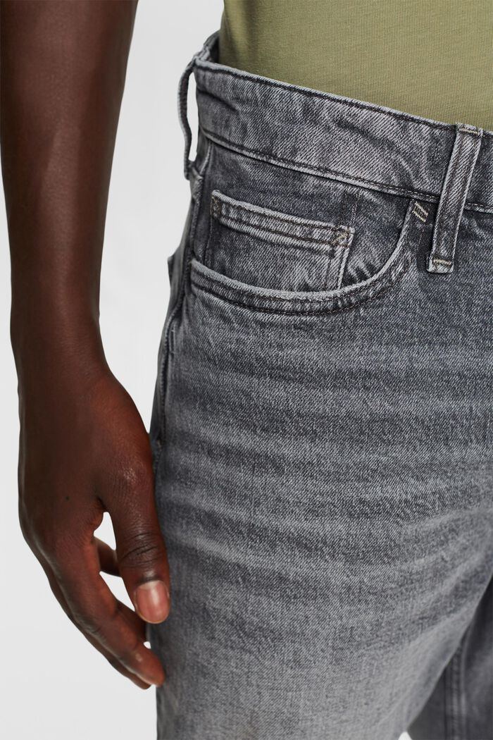 Mid rise regular tapered jeans, GREY MEDIUM WASHED, detail image number 2