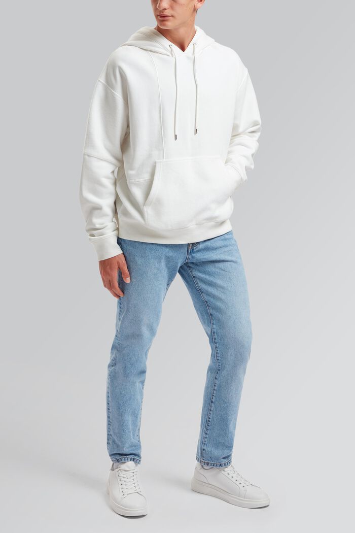 Uniseks sweatshirt met patchworklook, WHITE, detail image number 2