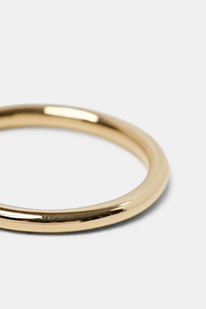Effen ring van sterlingzilver, GOLD, detail image number 1