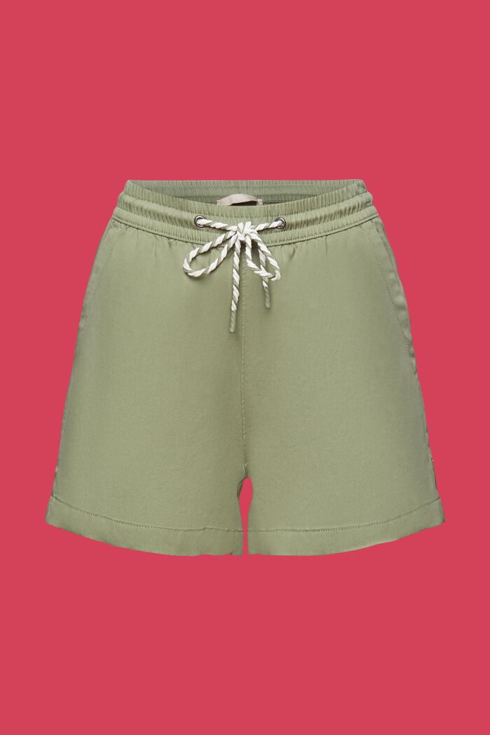 Pull-on short met tunnelkoord in de taille, PALE KHAKI, detail image number 7