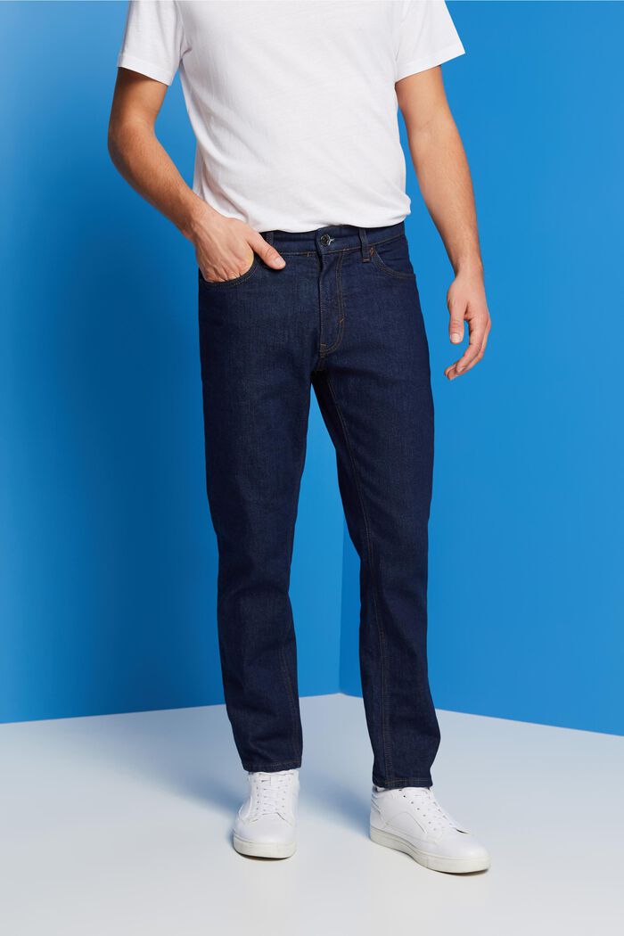 Relaxte jeans met een slim fit, BLUE RINSE, detail image number 0