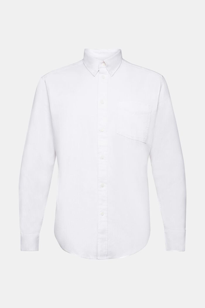 Twill regular fit-overhemd, WHITE, detail image number 6