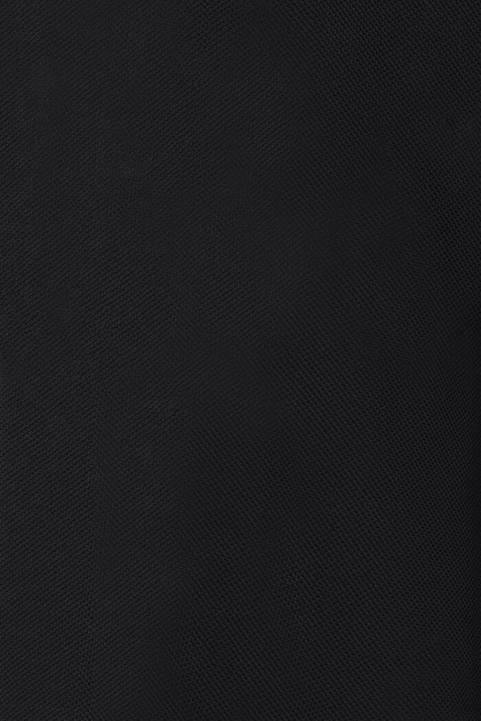 Gerecycled: jersey jurk met voedingsfunctie, BLACK, detail image number 5