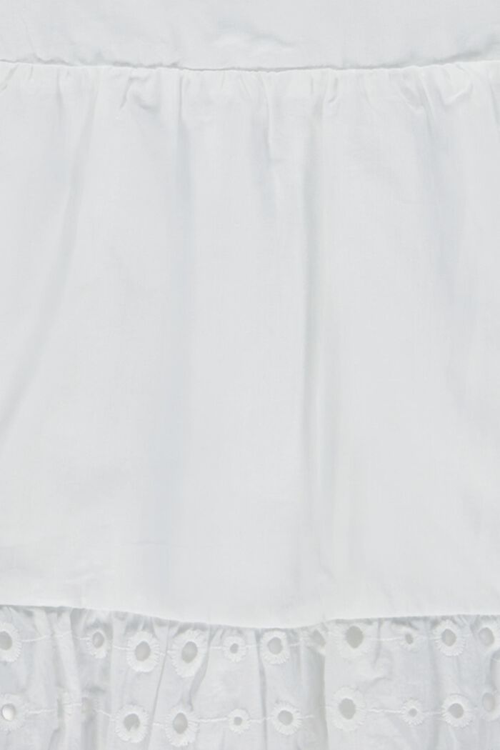 Opengebreide mini-jurk met laagjes, WHITE, detail image number 2