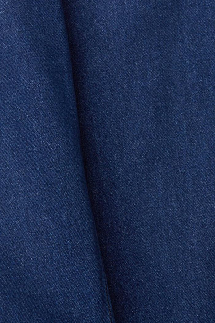 Mom jeans met hoge taille, BLUE DARK WASHED, detail image number 5