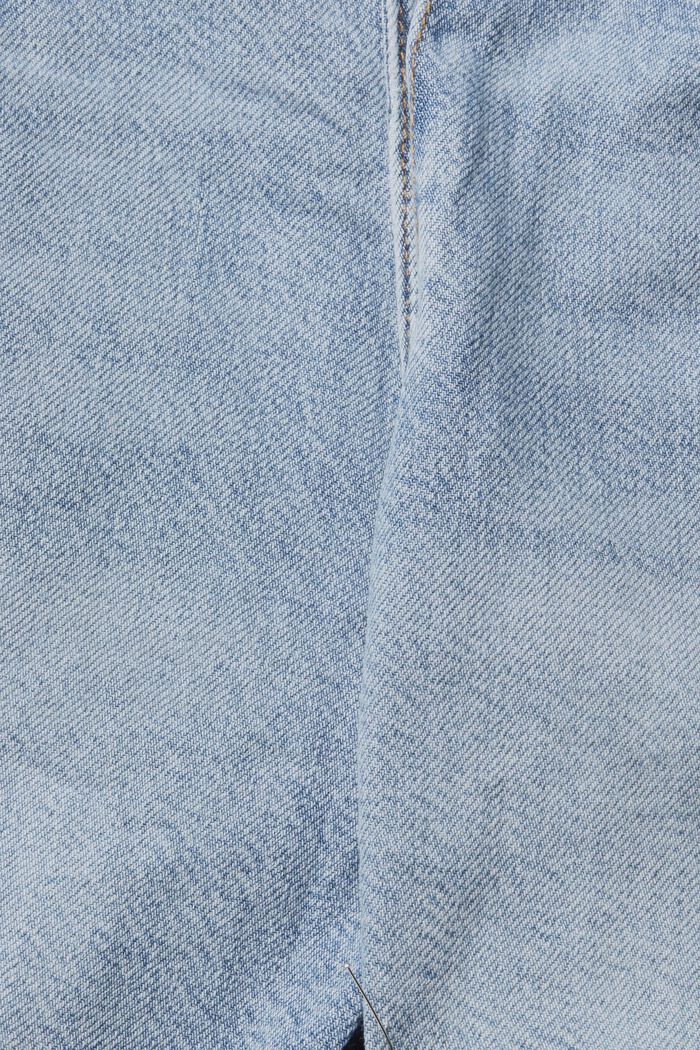 Met hennep: jeans met knoopsluiting, BLUE BLEACHED, detail image number 4