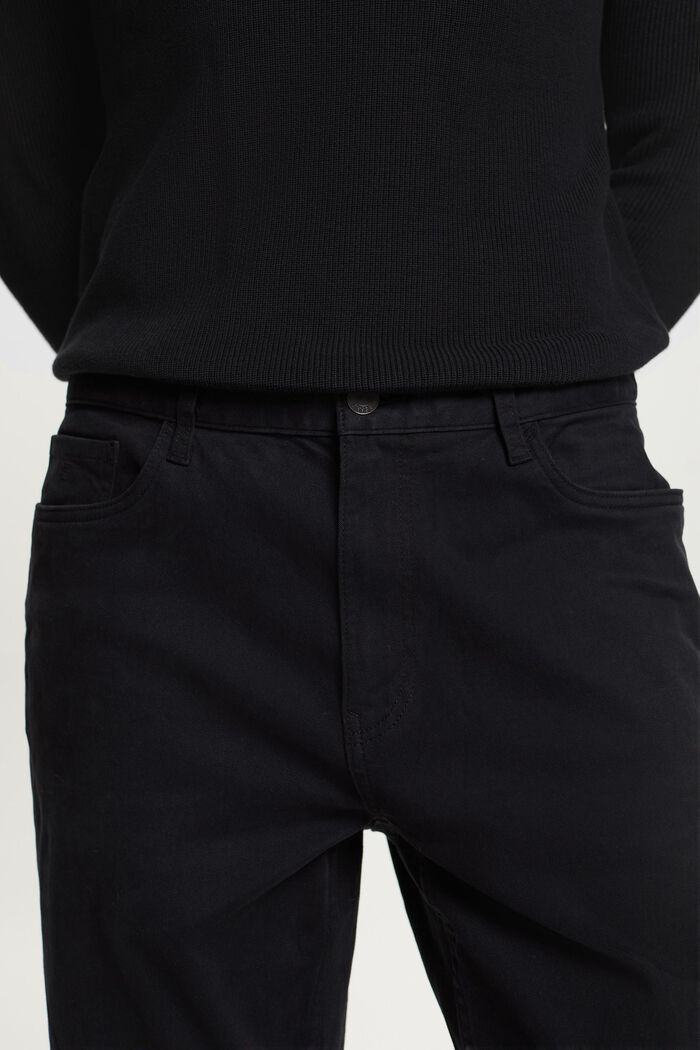 Klassieke rechte broek, BLACK, detail image number 2