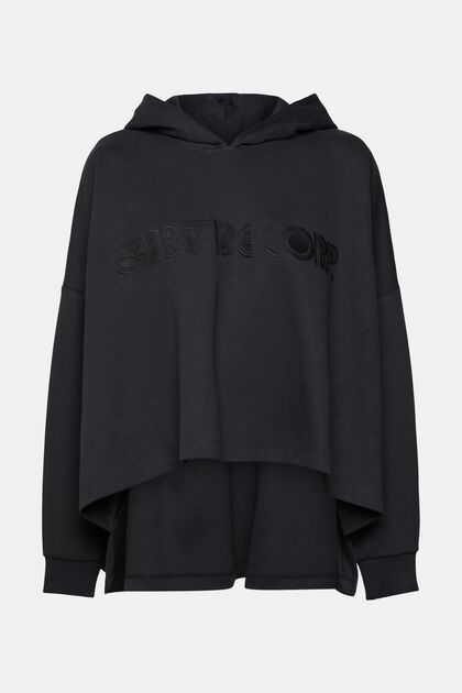 Oversized hoodie met logoborduursel