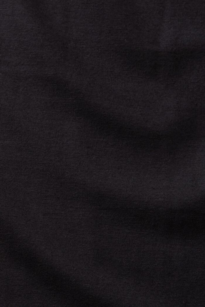 Blouse met split in de hals, LENZING™ ECOVERO™, BLACK, detail image number 5