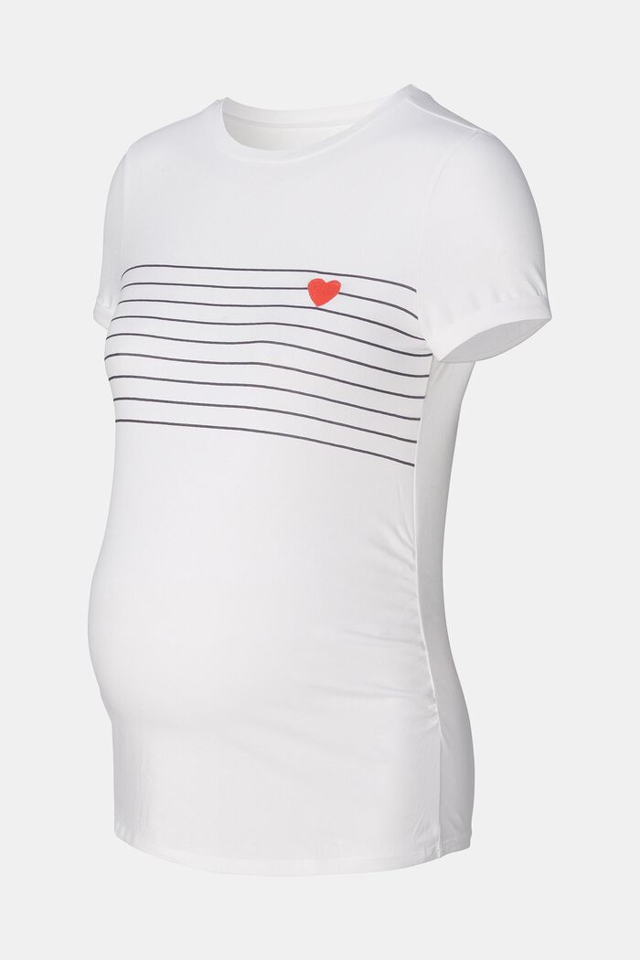 Gestreept MATERNITY T-shirt, BRIGHT WHITE, detail image number 5
