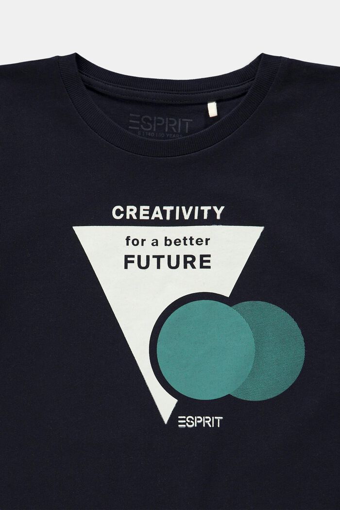 T-shirt met print, NAVY, detail image number 2