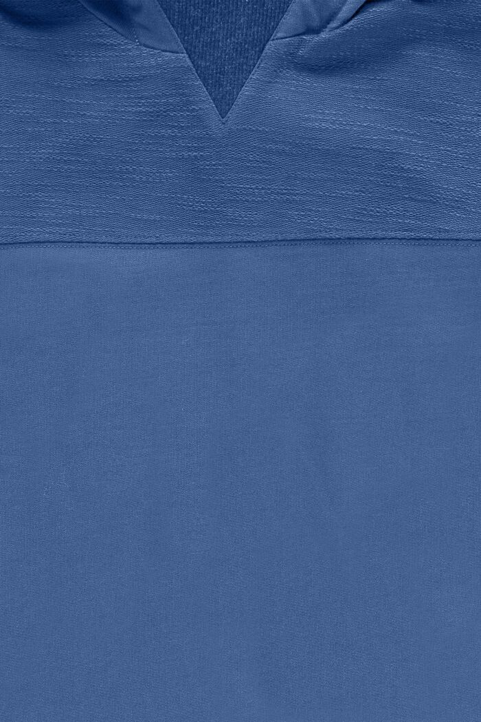 Hoodie met structuur, 100% katoen, BLUE LAVENDER, detail image number 2