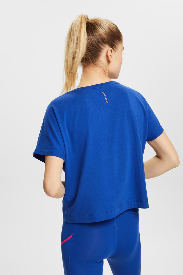 Cropped T-shirt, BRIGHT BLUE, detail image number 3