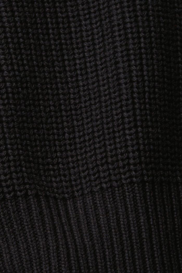 Gebreid vest, BLACK, detail image number 5