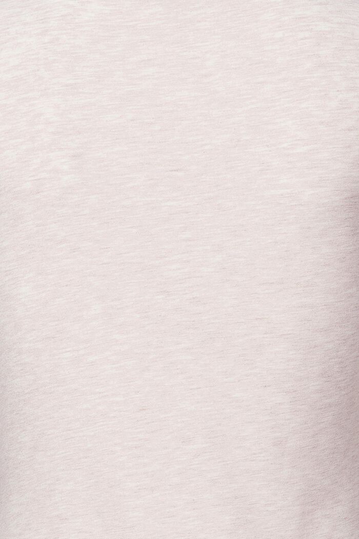 Gemêleerd shirt met print en borduursel, OATMEAL MELANGE, detail image number 2