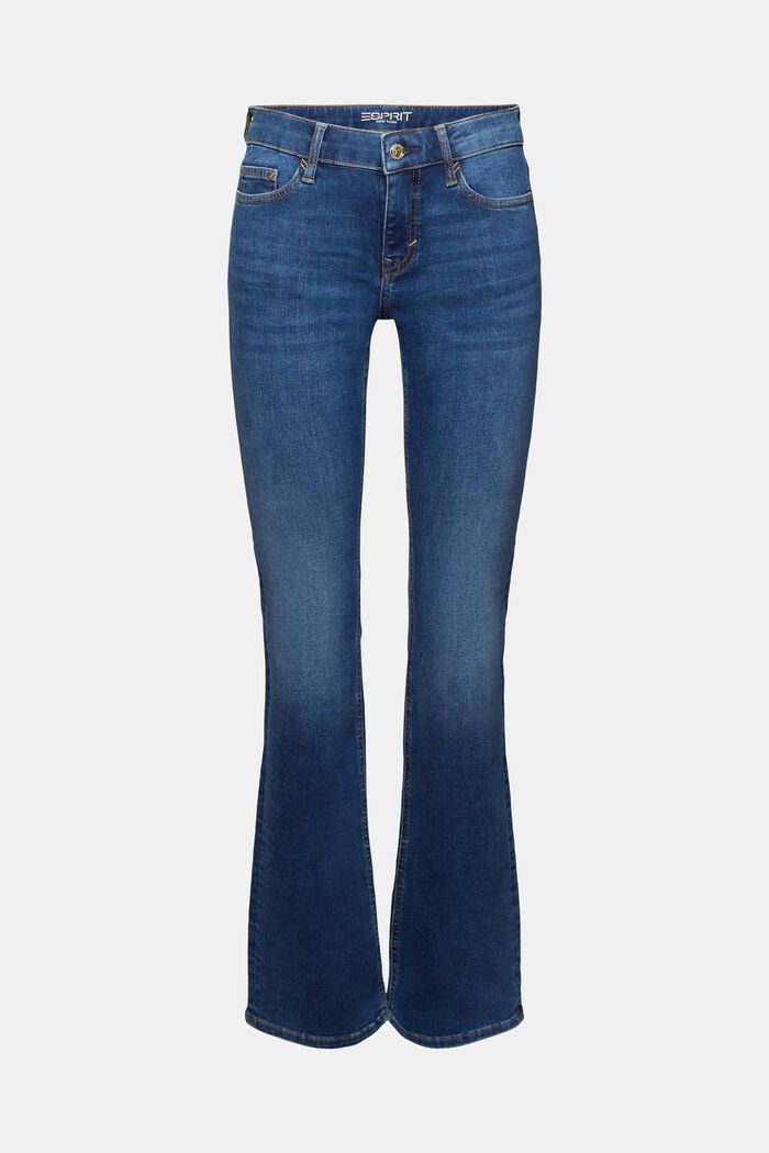 Bootcut jeans met middelhoge taille, BLUE MEDIUM WASHED, detail image number 6