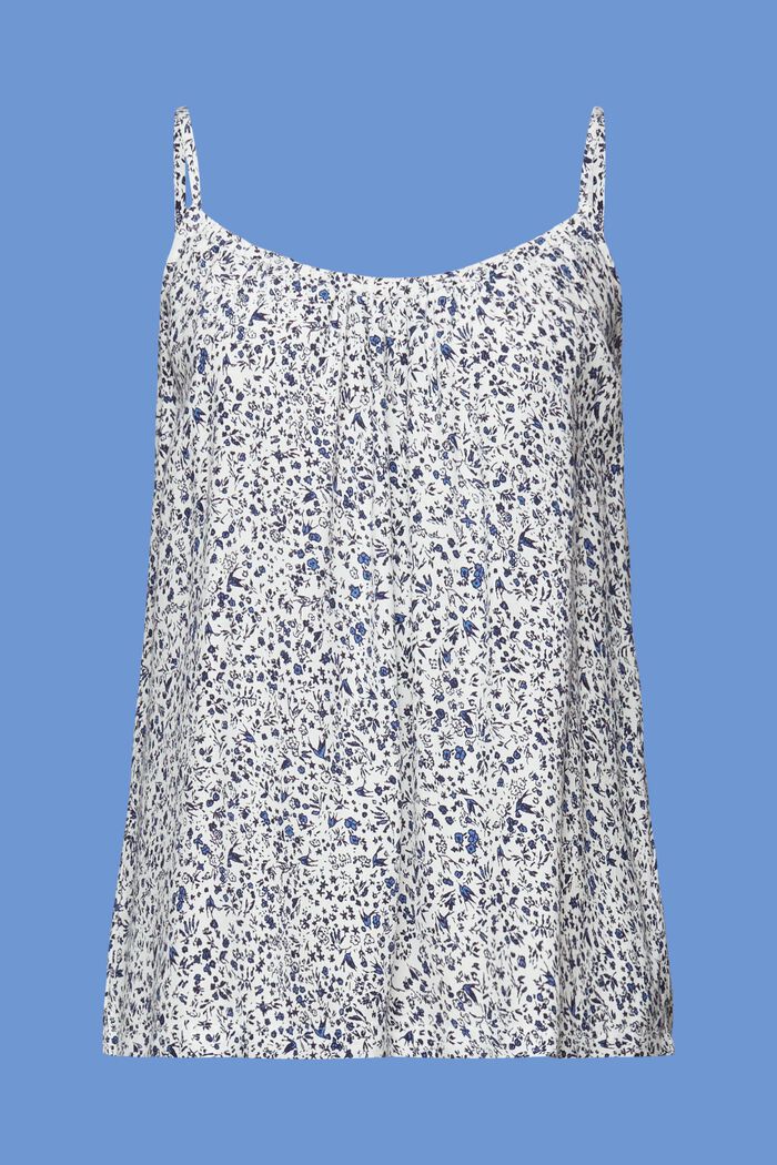 Mouwloze blouse met motief, WHITE, detail image number 6