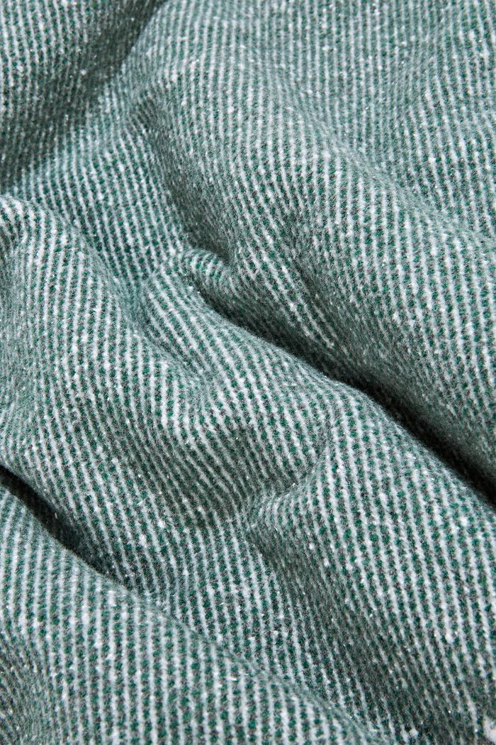 Zachte plaid van een katoenmix, DARK GREEN, detail image number 1